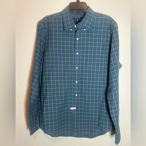 Ralph Lauren plaid long sleeve button down men’s shirt size large
